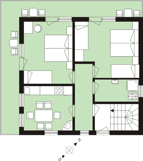 apartma za 6 oseb